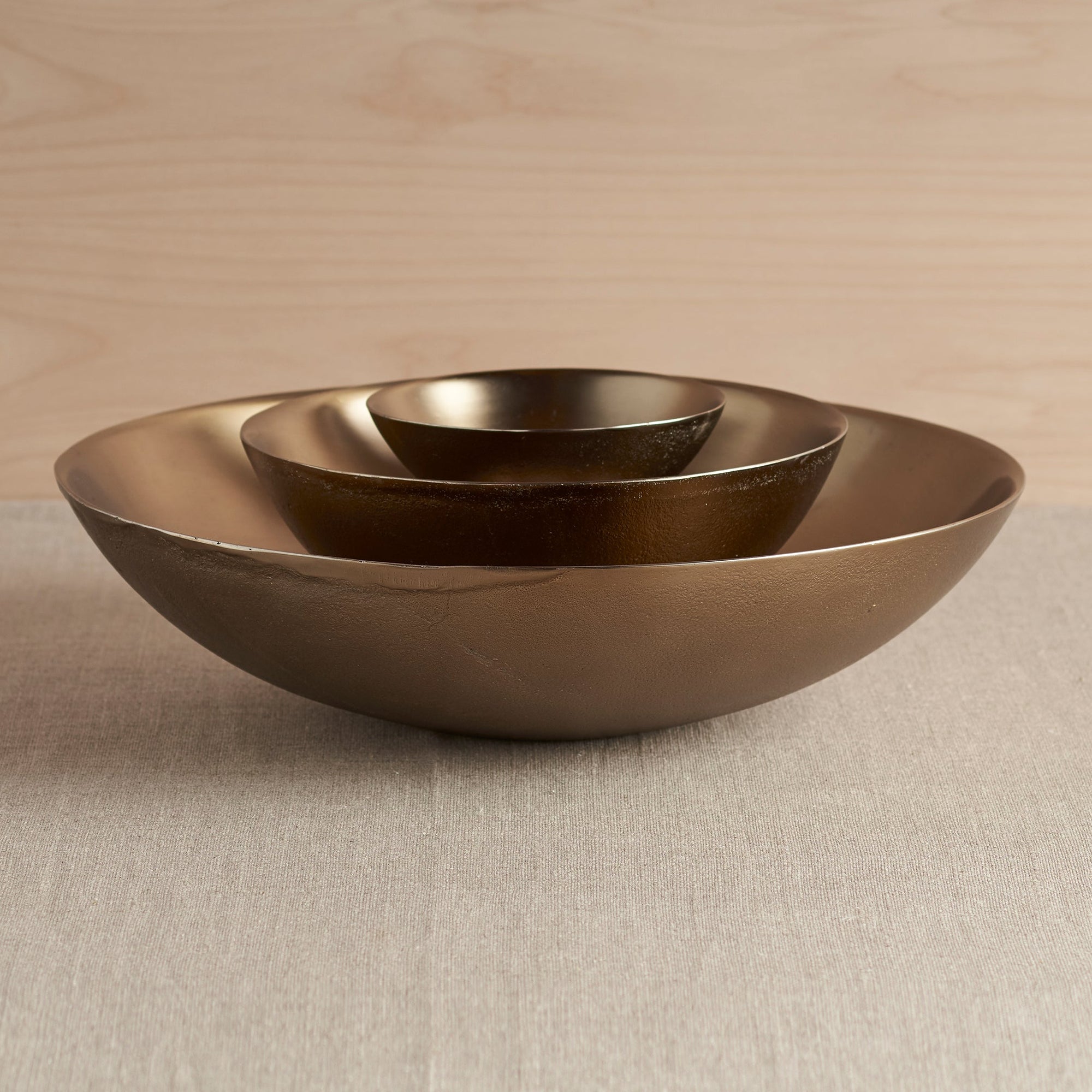 Stinson Antique Brass Bowls Assorted - Set of 3