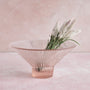 Pink Glass Low Bowl