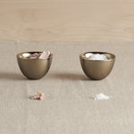 Antique Brass Pinch Bowls Set of 2